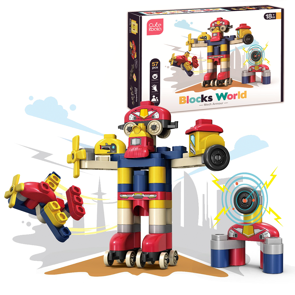 BLOCKS WORLD TREN ROBOT GIGANTE - CUTE KOALA - IRION Juguetería - BLOCKS WORLD TREN ROBOT GIGANTE - CUTE KOALA - IRION Juguetería -